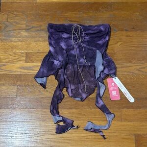 ROMWE Lavender Off-Shoulder Blouse